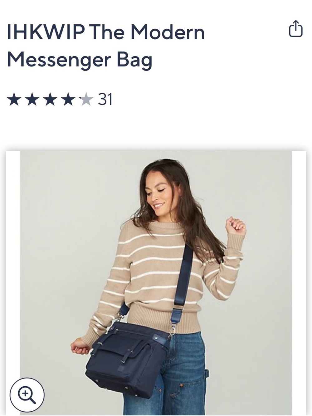 Navy blue IHKWIP Messenger style bag!!